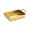 Stainless Steel Rectangular Serving Tray for Snacks