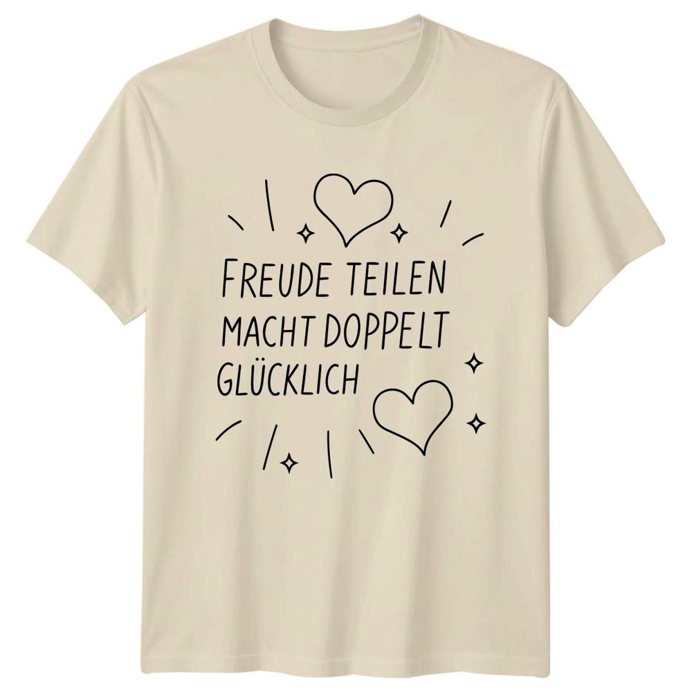 Freude Teilen Macht Doppelt Glcklich TShirt GerUnisex Quote Kindness 2026 Gift