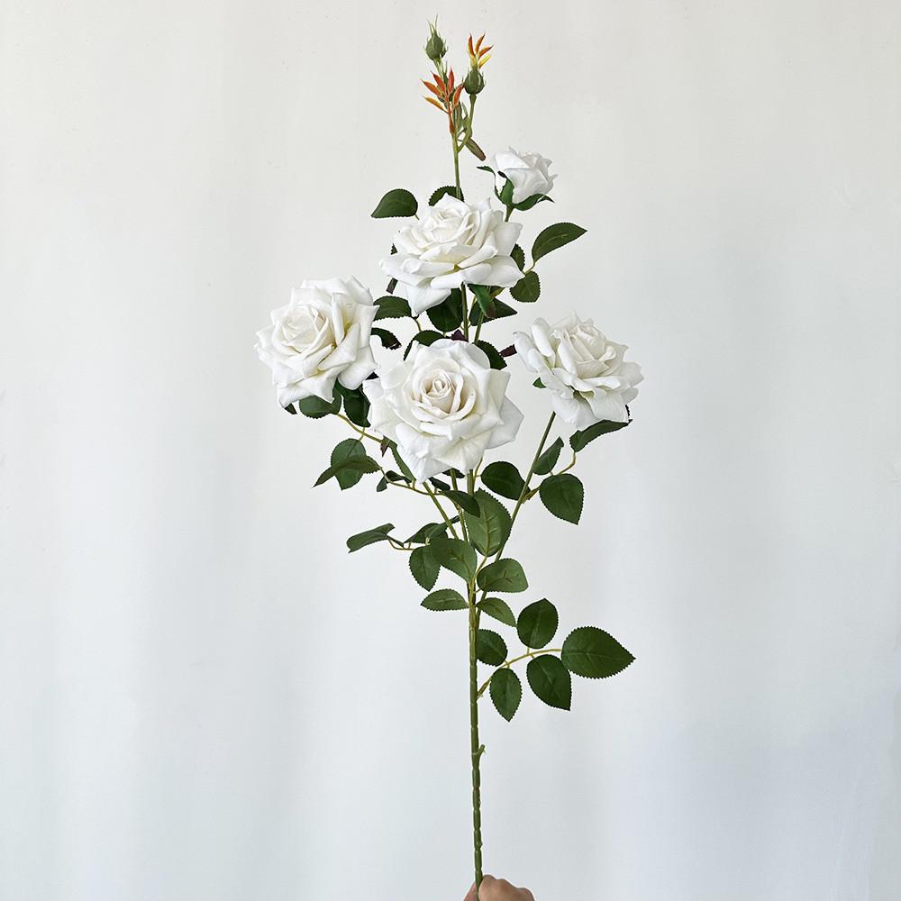 

Synthetic Flower Rose Wedding Decoration For Photography Studio And Home Decor White