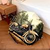 1 Stück Automatischer Faltregenschirm - Vintage Motorradmuster, Tragbares & Faltbares Design mit 8 Speichen, Weihnachts-Geburtstagsgeschenke