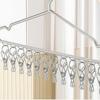 Stainless Steel Clothes Drying Rack with Multiple Clips for Socks and Baby Apparel, 2026 Edition.