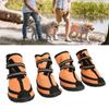 Soft Sole Dog Shoes Adjustable Strap Dog Waterproof Boots  Medium Large Dogs