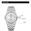 NAVIFORCE Original Men Quartz Watch Calendar Stainless Steel Strap Luminous Hands Honeycomb Dial Design Waterproof 3ATM Men Watch NF9277