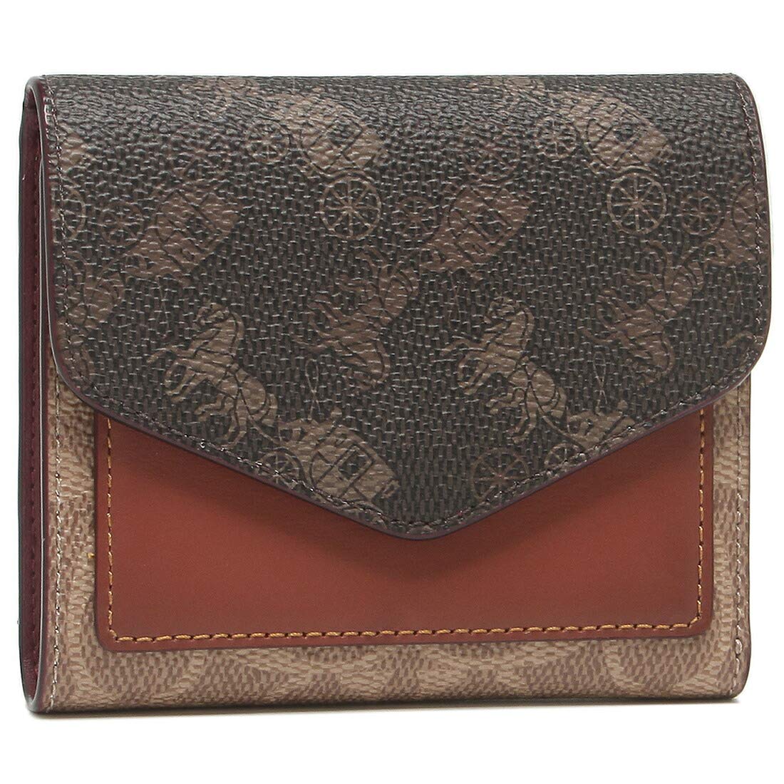 

Trifold Wallet Signature Mini Wallet Brown Multi C3160 B4S1C [Coach] Women s [Item]