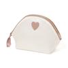 Franc Franc Japan Heart Patch Satin Pouch S Ivory