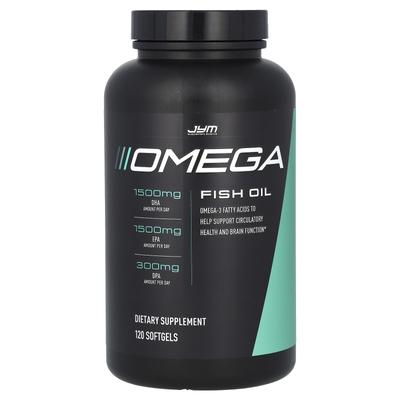 Óleo de Peixe Ômega, 120 Cápsulas Moles (1.300mg por Cápsula Gelatinosa)