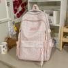 Schoolbag Cloud Milk Fu Plaid Pattern Floral Dark Pattern Backpack Literary and Sweet Style Student Party Class Picnic Versatile School Bag