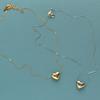 [MELODY] [Melody Accessories] Necklace, Made In Japan, K18GP Metal Heart Pendant Jewelry, Mirror Ball (Gold Color)