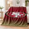 San Francisco 49ers Bedruckte Flanelldecke Warmer Komfort Tagesdecke Für Innenbereich Heimdekoration