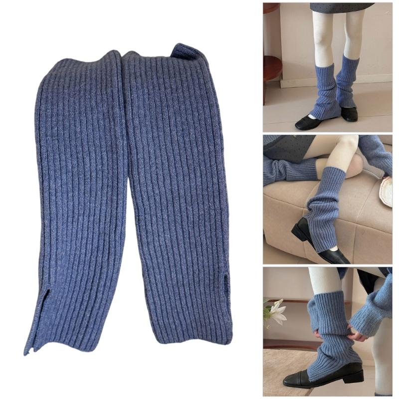 Acrylic Leg Warmers for Women Warm Soft Lightweight Long Socks Cold Weather Indoor Outdoor Activities