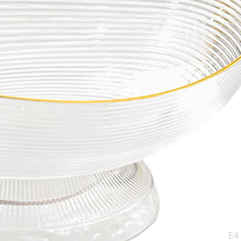 Decorative Pedestal Bowl Dessert Display Stand Dish Holder Footed Fruit for Dining Room