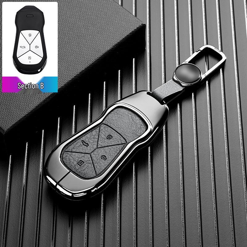 XPeng P7 Key Cover with Metal Protective Shell for 25 Mona M03/G6/G9/P7 Models
