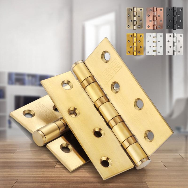 Cerniera in Acciaio Inossidabile Silenziosa Cuscinetto a Fessura Piatta Cerniera a Foglie Mobili Spessa Accessori Hardware Pieghevoli per Porte e Finestre