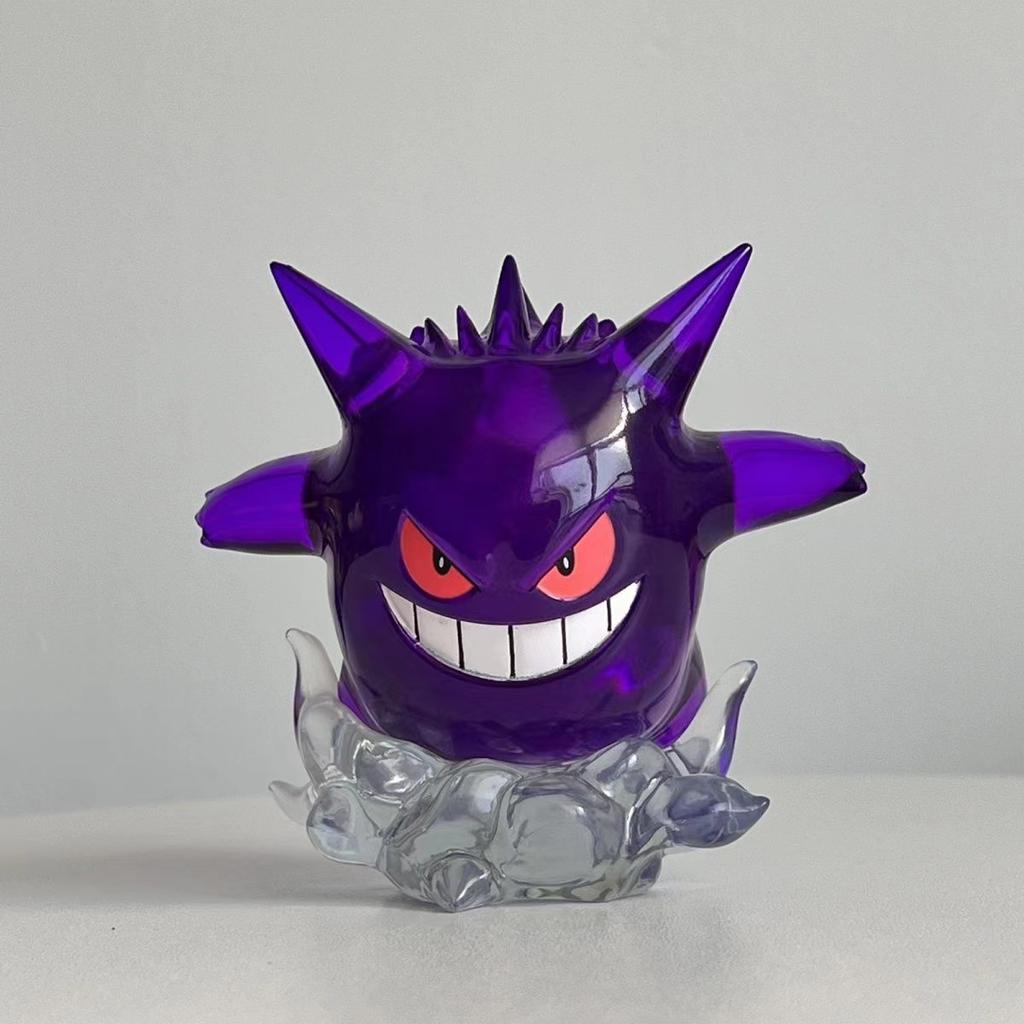 New 8cm Pokemon Figure Snorlax Gengar Transparent Action Figure Statue Anime Model Doll Decoraion Collectible Toys Gift Pvc