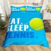 3D Tennis Bedding Set Full Size Sports Theme Comforter Cover Tennis Ball Games Yellow Duvet Cover Black White Quilt Cover963