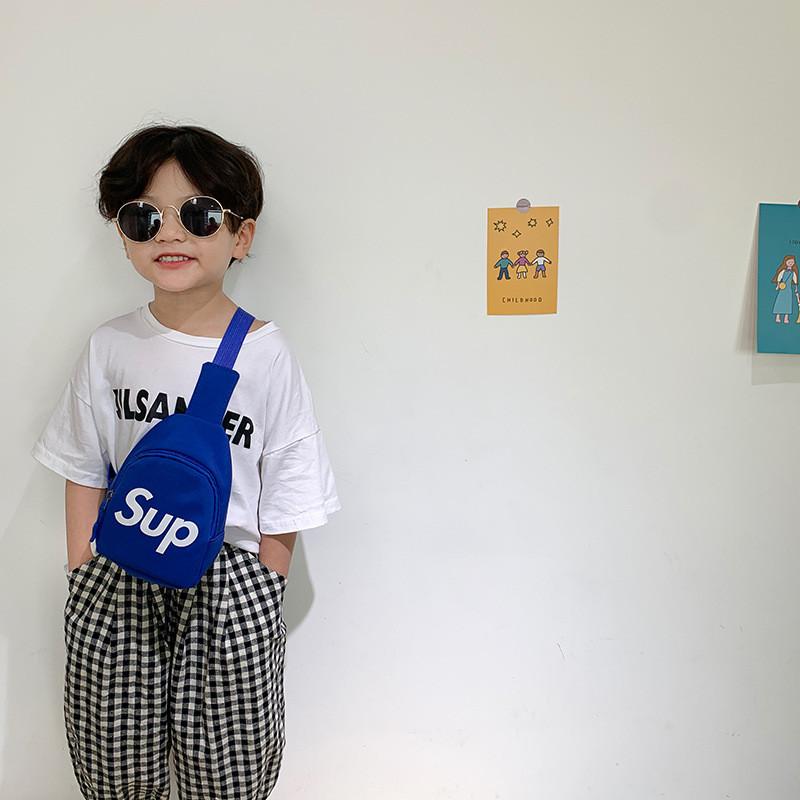 Trendiger Kinderrucksack 2024 Neuer Koreanischer Stil Buchstaben Design Niedliche Cartoon Tasche
