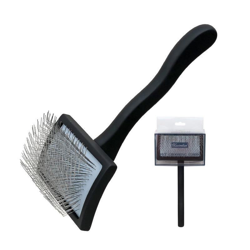 Solid Wood Pet Comb with Fluffy Needles and Detangle Knife