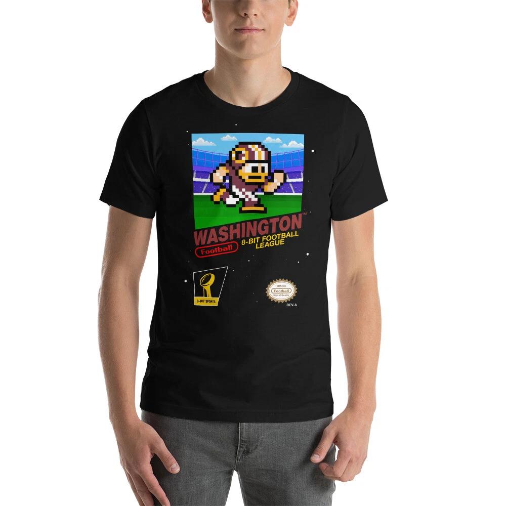 Washington Redskins 8-bit Football Nintendo Retro Tecmo Super Bowl T-Shirt 3XL