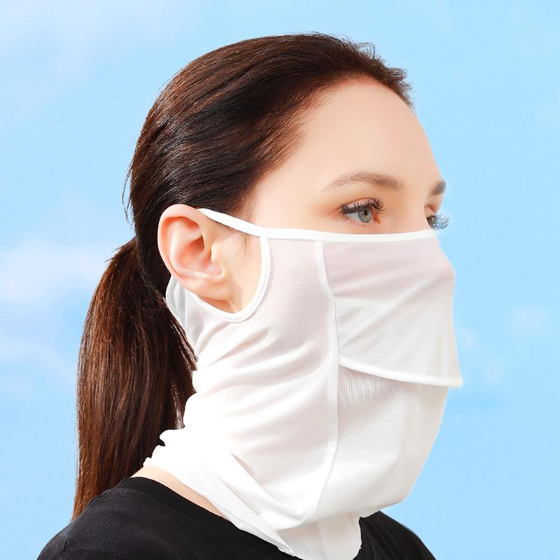 Женская спортивная маска для шеи из ледяного шелка, солнцезащитная ...