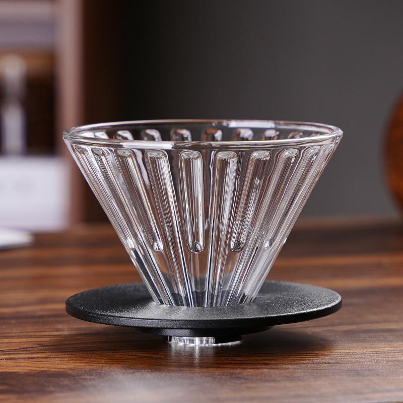 Стеклянные чашки-фильтры для кофе и набор фильтровальной бумаги для эспрессо Многоразовые конусные фильтры для кофе пуровер Аксессуар