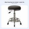 Height-Adjustable Rotate Stool Effortless Rolling Casters Commercial Seating Padded Seat Easy To Assemble For Spa Clinic