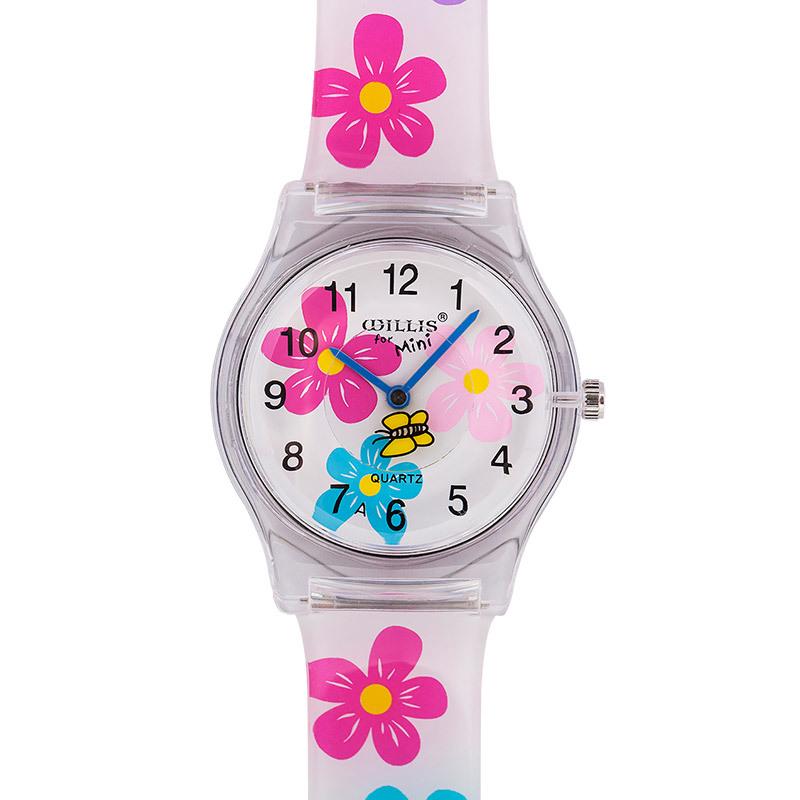 

Korean Style Trendy Flower Quartz Student Watch for Children