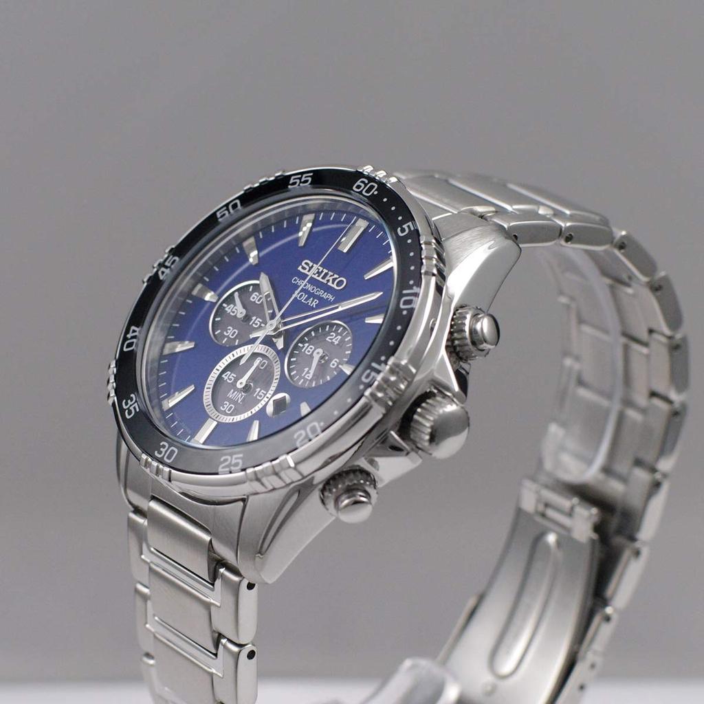 SEIKO Watch Solar Chronograph Overseas Model Navy SSC445P1 [Seiko] Men's [Reverse Import]