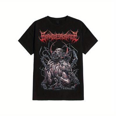 Brand Of Sacrifice - Exodus Machine Comfortable Men'S Round Neck Short Sleeves T-shirt 180g Round Neck Short Sleeves T-shirt