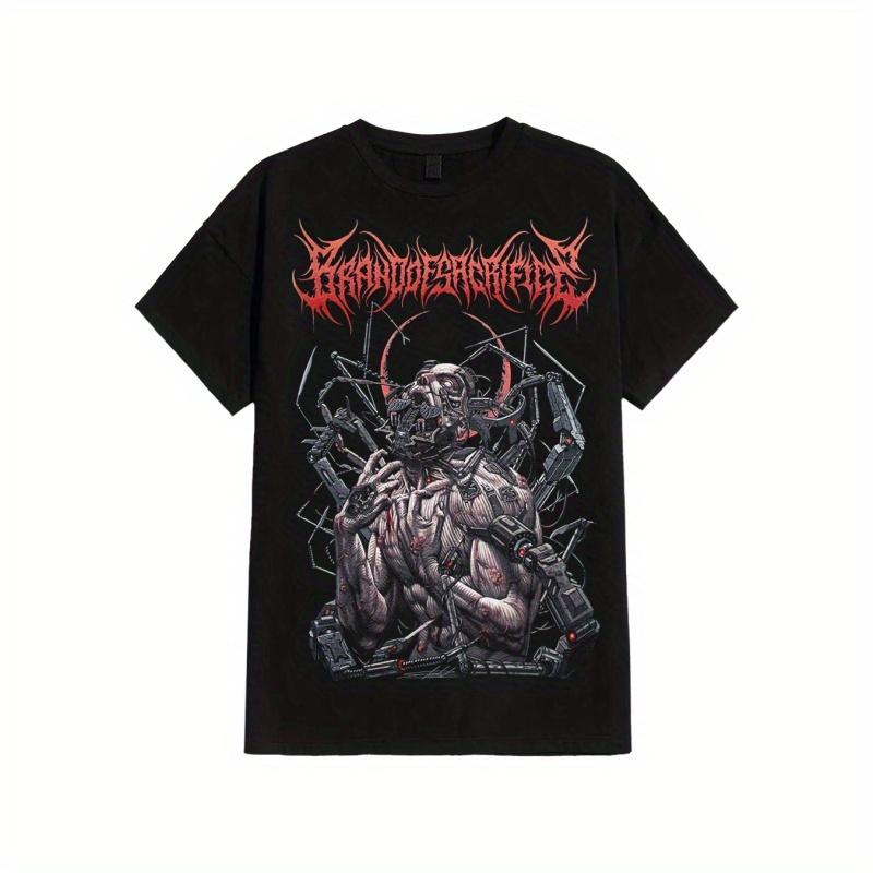 Brand Of Sacrifice - Exodus Machine Comfortable Men'S Round Neck Short Sleeves T-shirt 180g Round Neck Short Sleeves T-shirt