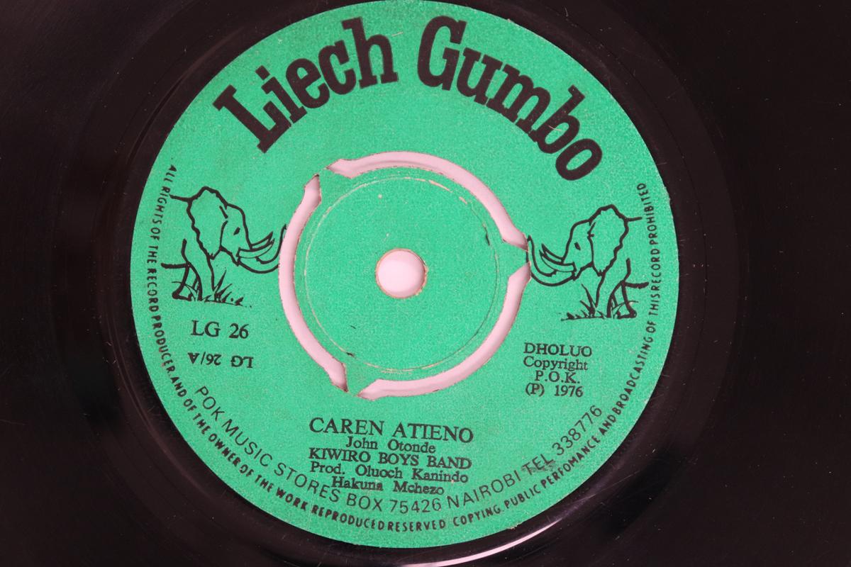 

7inch Record KIWIRO BOYS BAND - Caren Atieno / Luo Wachomo Kure LG26 LIECH GUMBO 1976 Kenya World Music Used
