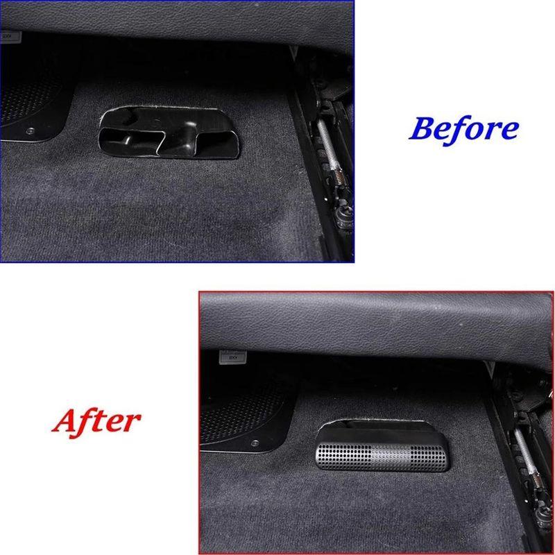 Car Seat Rear AC Heat Floor Air Conditioner Duct Vent Trim Cover Accessories for BMW 3 4 Series GT F30 F34 F36 2013-2018—L49A
