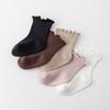 6Pairs Breathable Kids Short Tube Socks Ruffle Toddle Sweet Socks Baby Cotton Socks  Children