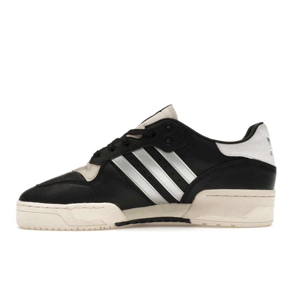 Adidas Rivalry Low Consortium Black Silver Unisex Sneakers Core-Black Silver-Metallic Grey-One ID7389