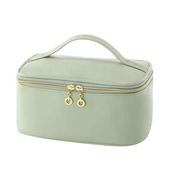 Travel Cosmetic Case Large Capacity Makeup Bag with Removable Divider Waterproof Toiletry Bag with Top Handle Cosmetic Organizer for Vacation Home