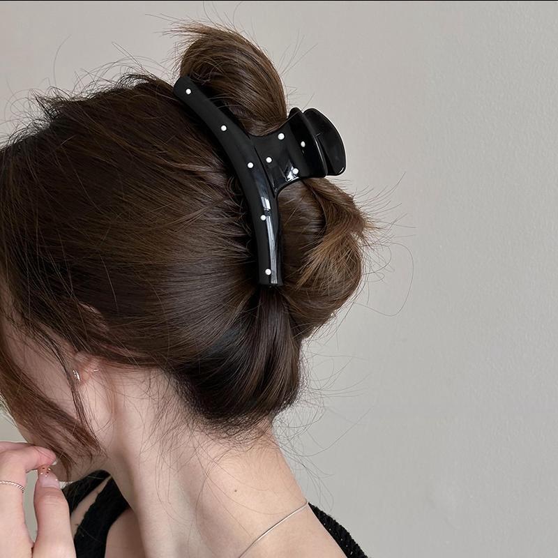 

Волна Точка Крупные Заколки-крабы для волос Женские Девичьи Простые Пластиковые Большие Зажимы для волос Барретты Заколки Аксессуары для волос Мода