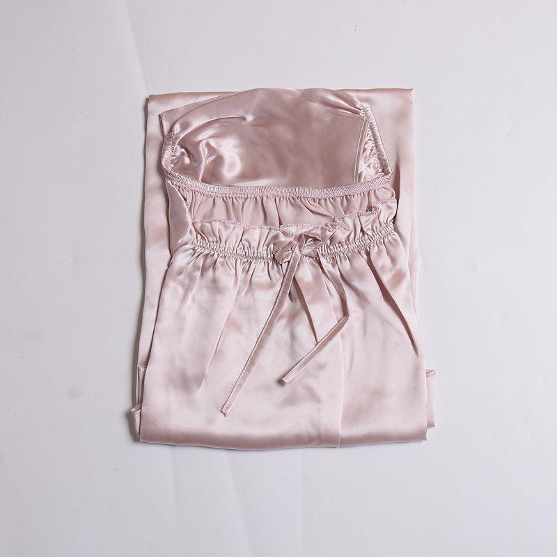 

Solid Color A- line Dress Mid Length Long Length Loose Silk Pink Purple 10 One size