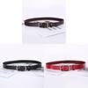 Genuine Leather Double Layer Belt For Women With Vintage Style And Small Pin Buckle For Dresses