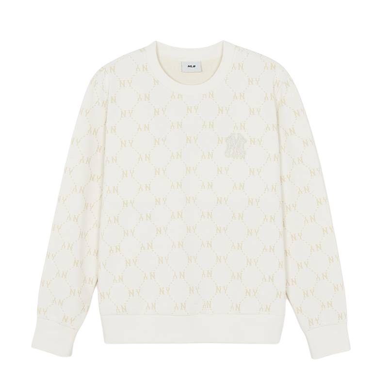 MLB Sweatshirts Unisex New York Yankees/Ivory MTM01 Crew Neck Moderate Regular 3AMTM0161-50IVS S