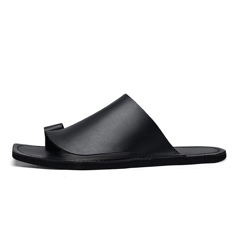 2026 Estate Taglie Grandi 38-47 Pantofole in Pelle Scarpe da Spiaggia Infradito da Uomo Pantofole da Uomo Ciabatte alla Moda da Esterno per Uomo Flip Flop