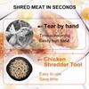 Strumento per sminuzzare il pollo, separare la carne dal petto, macinare la macchina con coperchio per sminuzzare pollo, maiale, manzo