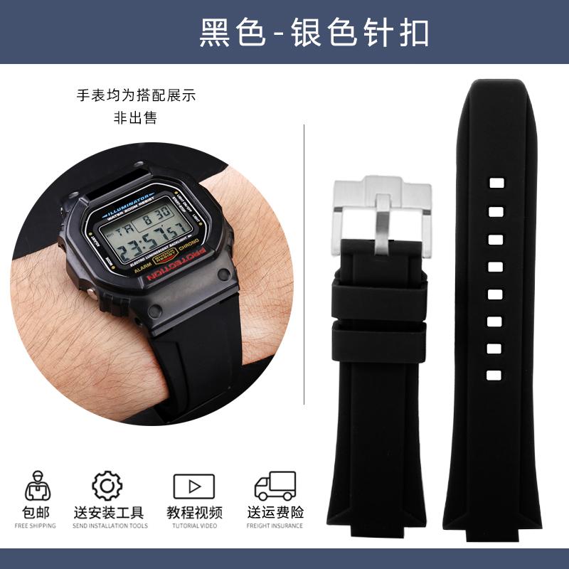 For G-SHOCK Casio GW6900 DW5600 GW-B5600 GM-5600 waterproof Raised silicone strap DW-5600 soft men's bracelet 24-16mm Convex
