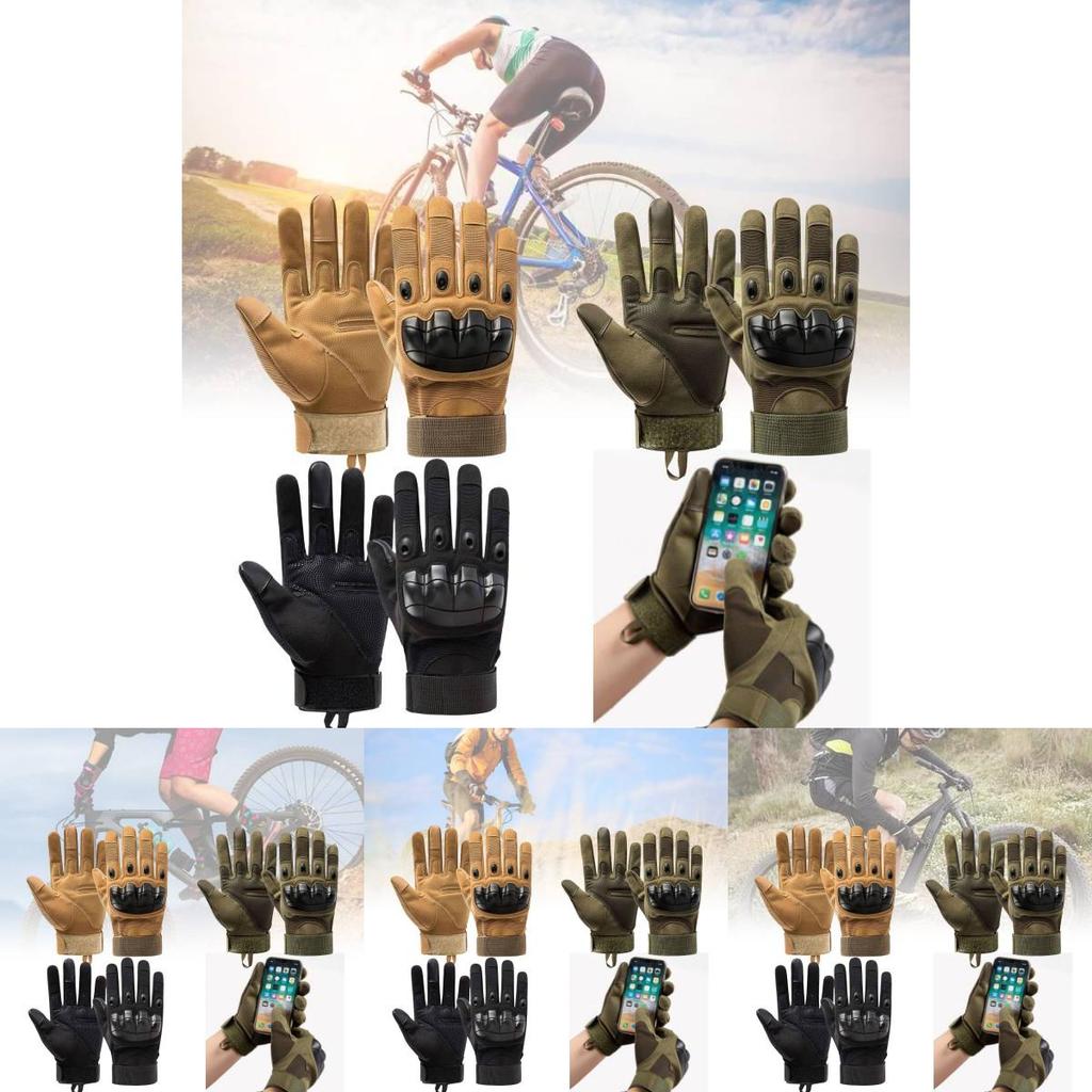 Tactical Black Half Finger Gloves For Outdoor Sports Durable Anti-slip Protection For Cycling And Fitness
