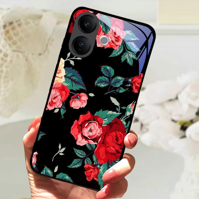 Hartowane Szklane Etui Na Telefon VIVO V60 Lite V60Lite Pokrowiec Fajne Malowany Wilk Lew Odporne Na Wstrząsy Etui Na Vivo V 60 Lite Obudowa Funda