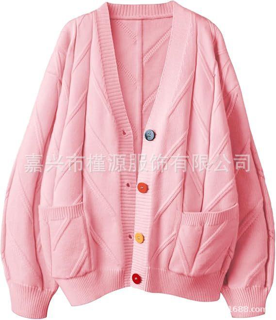 

Модный ленивый свитер с вышивкой, женский осенне-зимний, новый дизайн с буквами, свободный вязаный свитер-жакет, тренд XXL