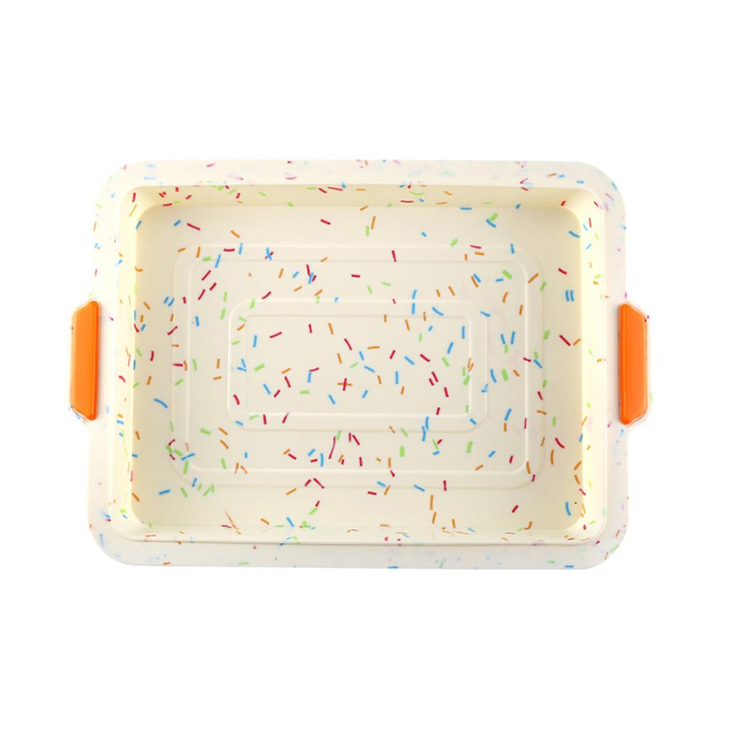 Rectangle Bread Non-stick Baking Cake Mold Tray Silicone Pan Bakeware DIY Tool