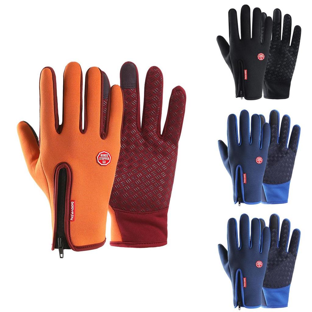 Stylish Black Touch Screen Winter Gloves Featuring Waterproof And Windproof Design