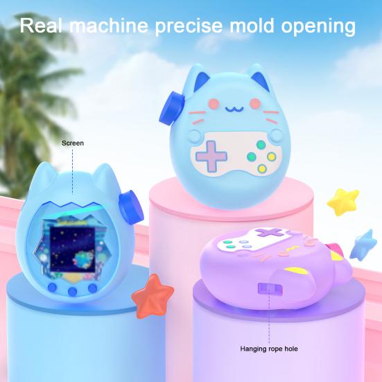 Virtual Pet Game Machine Case Shockproof Silicone Protective Cover Electronic Pet Toy Protector Sleeve Skin Shell Game Machine Accessories