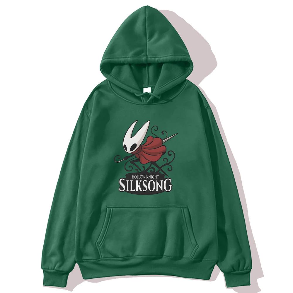 Hollow Knight Silksong Grafisk Hettegenser Herre Dame Mote Oversized Sweatshirts Hollow Videospill Fan Pullovere High Street Hettegenser