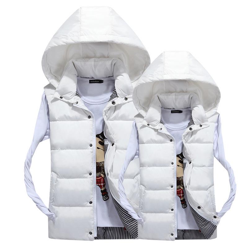 2025 Unisex Bawełniana Kamizelka z Kapturem na Jesień i Zimę