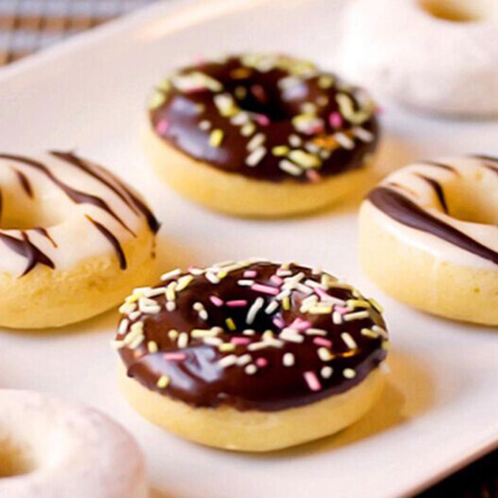 Cavity Silicone Donut Baking Pan Non-Stick  Dishwasher Decoration Tools